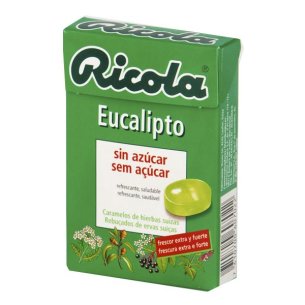 RICOLA PERLAS SIN AZUCAR 1 ENVASE 25 G SABOR EUCALIPTUS