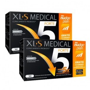 XLS MEDICAL FORTE 5 NUDGE DUPLO 2 X 180 CAPSULAS
