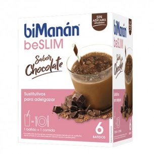 BIMANAN BESLIM SUSTITUTIVO BATIDO 6 SOBRES 50 G SABOR CHOCOLATE