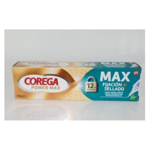 COREGA MAX FIJACION + SELLADO 1 ENVASE 40 G SABOR MENTA